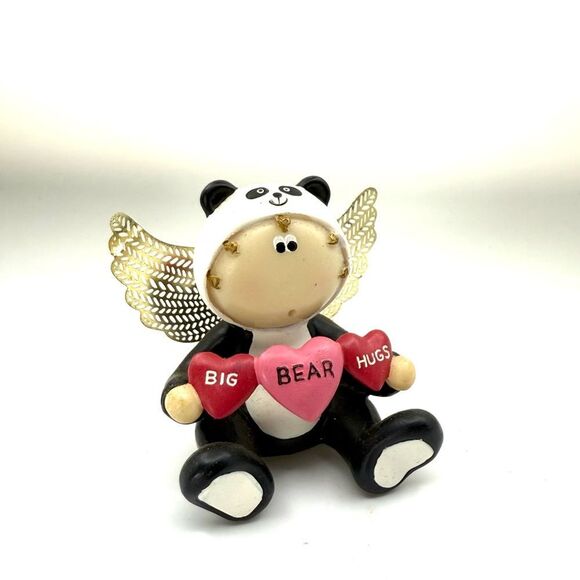 Other - Vintage Russ Panda Valentines Heart Angel Cheeks Kirks Kritters big bear hugs